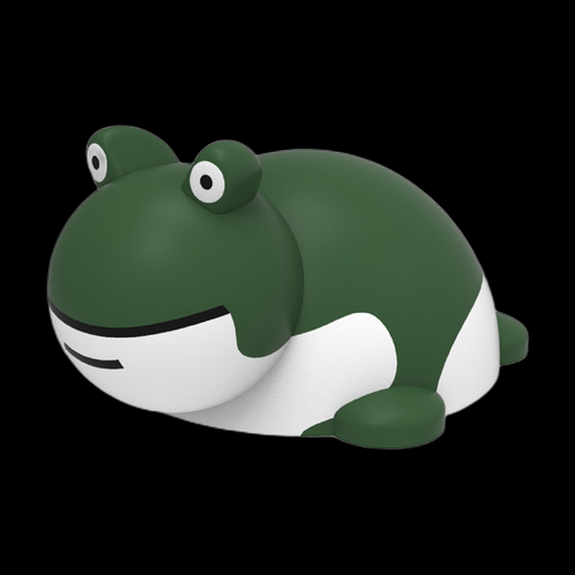 Grenouille cartoon 3D gratuit style minimaliste